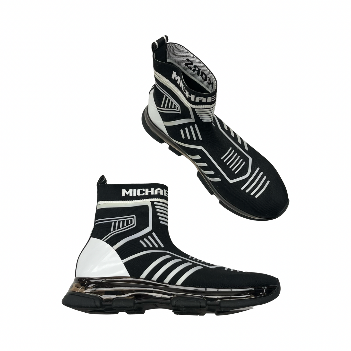 Shoes Designer By Michael Kors In Black & White, Size:8