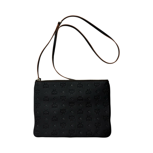 Crossbody Luxury Designer By Mcm In Black, Size:Medium