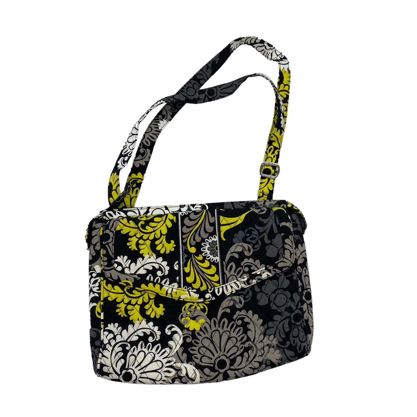 BLACK & YELLOW HANDBAG by VERA BRADLEY Size:LARGE