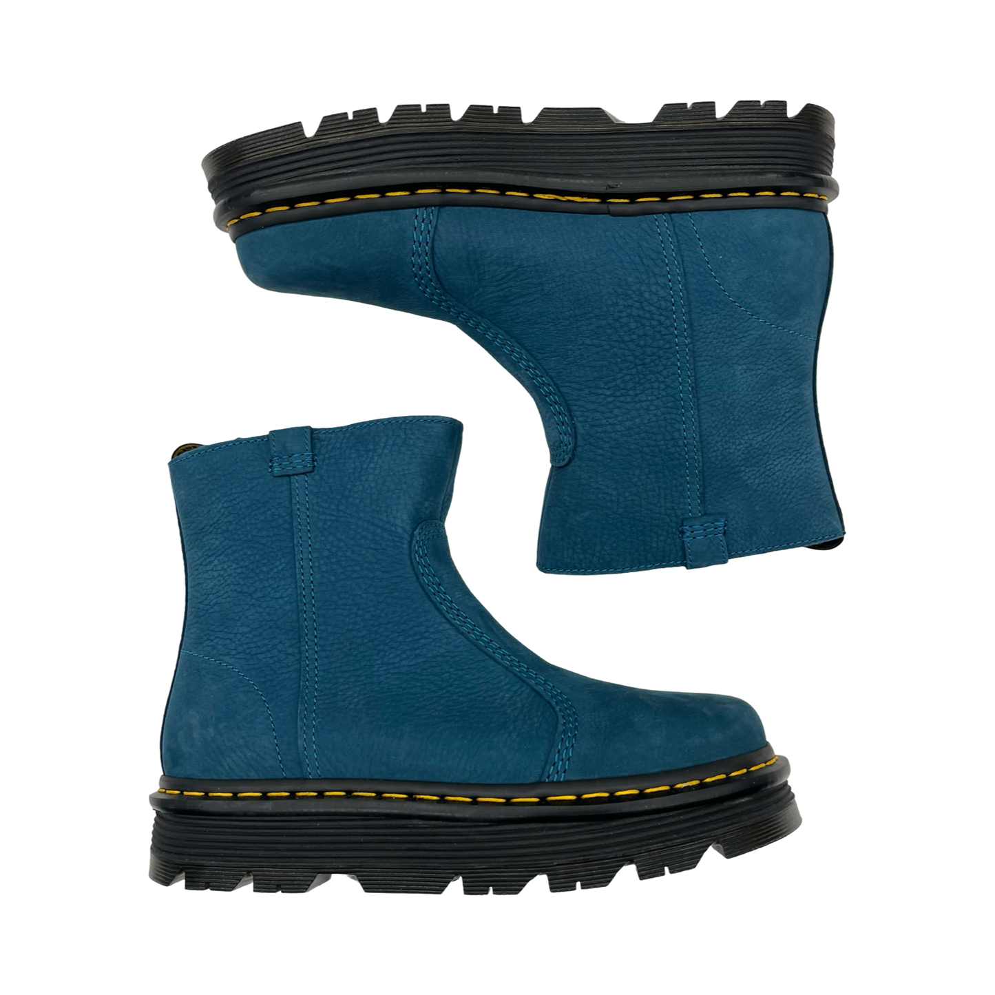 Boots Leather By Dr Martens In Blue, Size:9