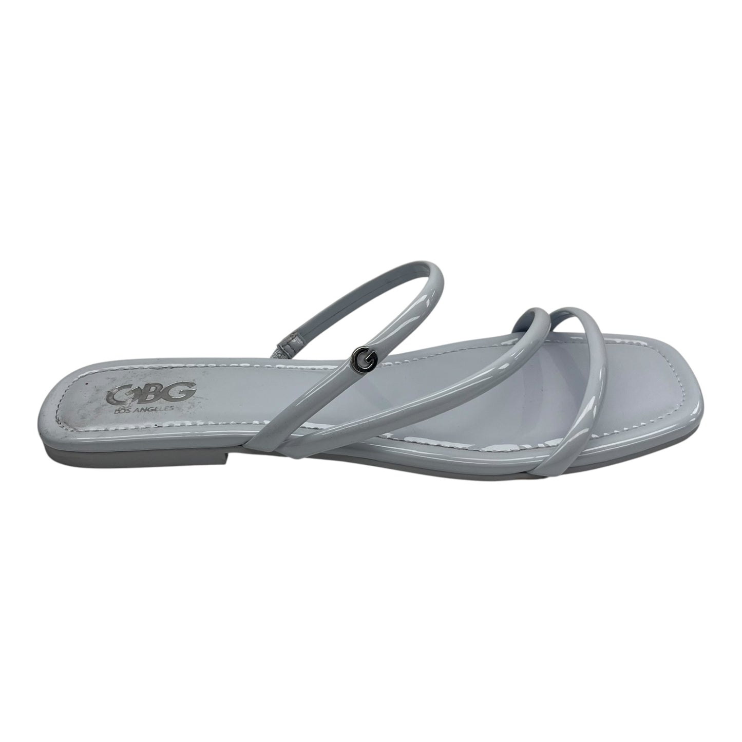 Sandals Flats By Clothes Mentor In Grey, Size:11