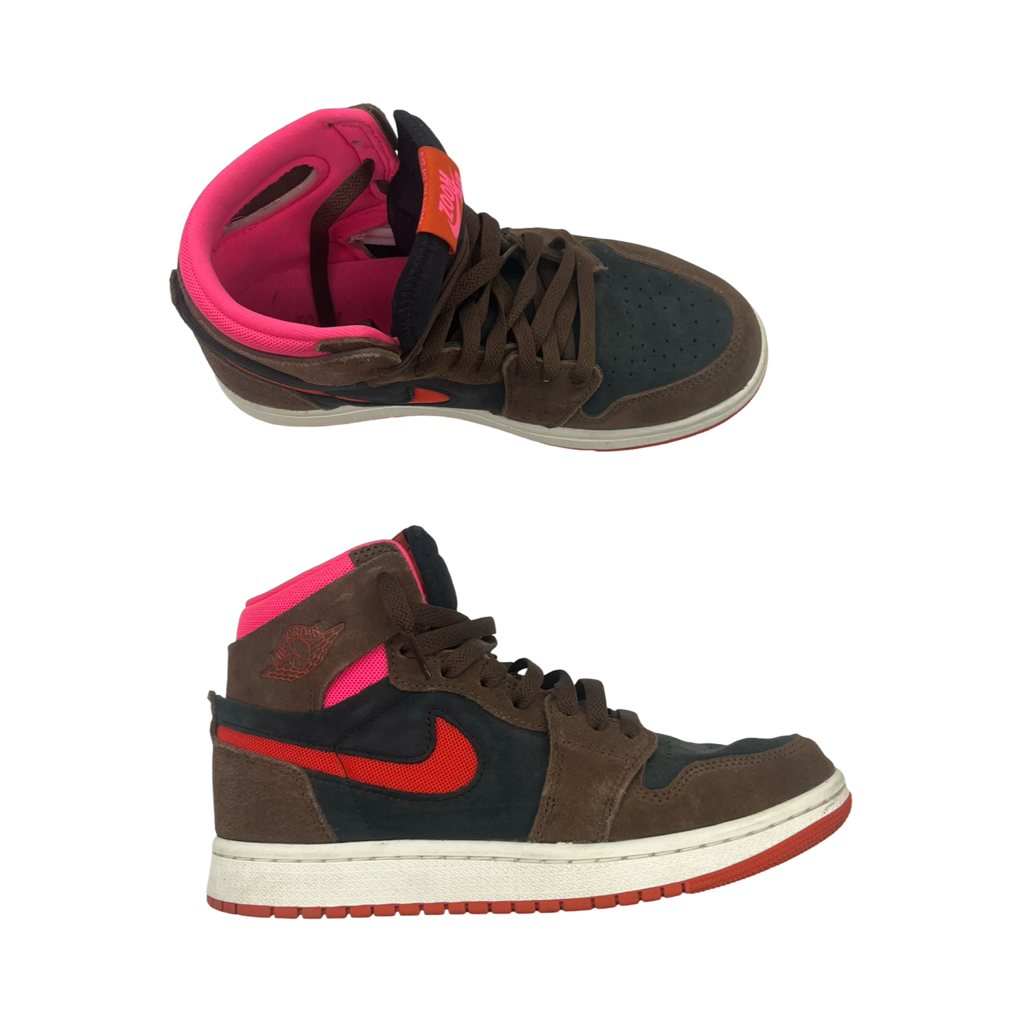 Shoes Luxury Designer By Jordan In Black & Brown, Size:7