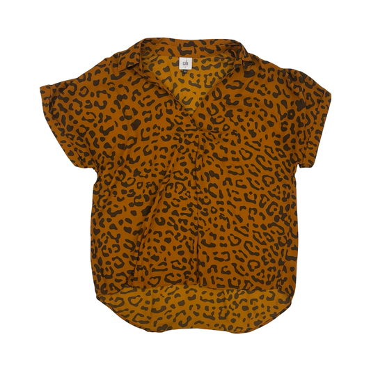 Blouse Ss By Cabi In Animal Print, Size:L