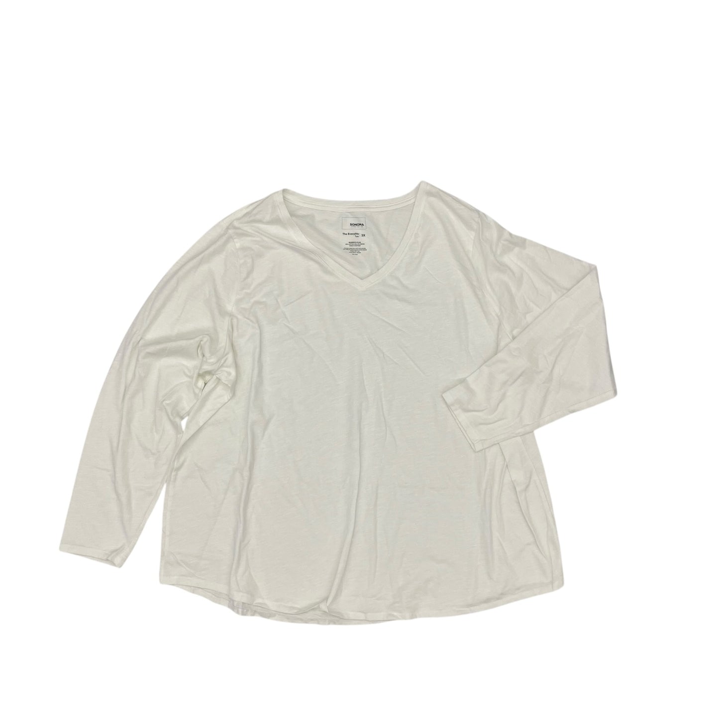 Top Ls By Sonoma In White, Size:3X
