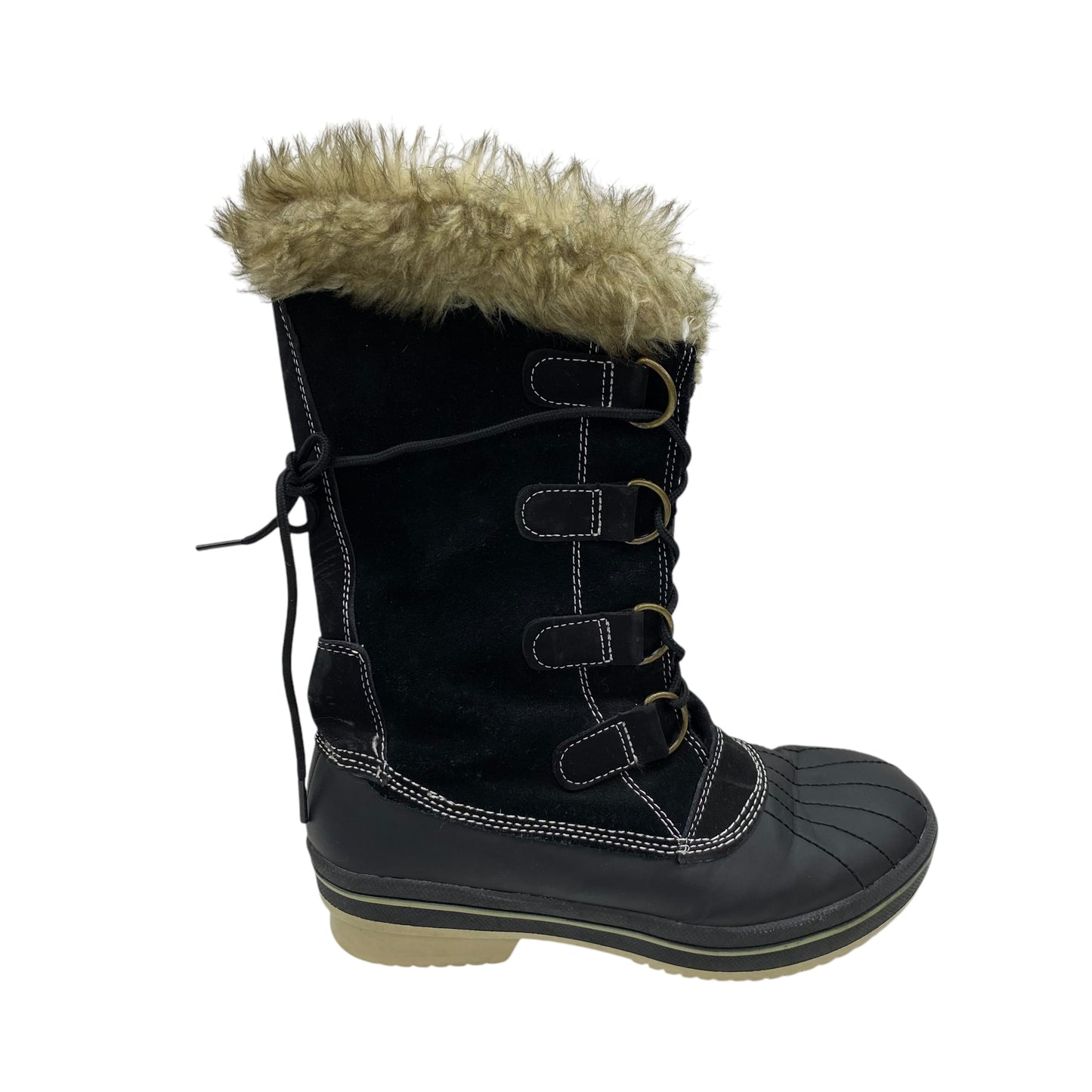 Boots Snow By Clothes Mentor In Black, Size:8