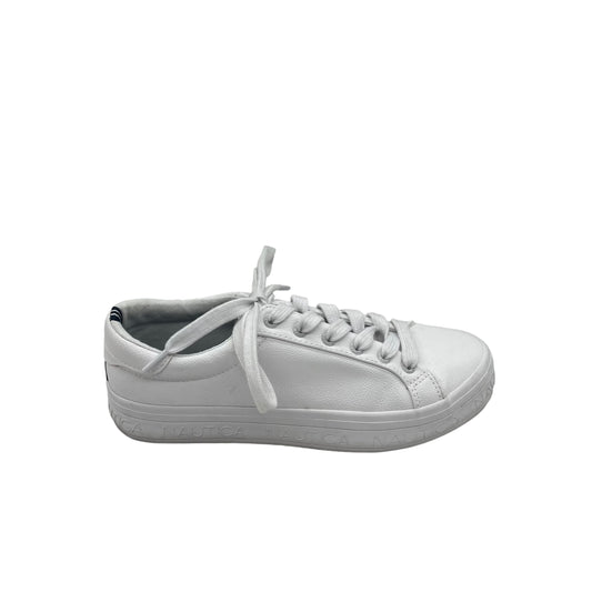 WHITE SHOES SNEAKERS by NAUTICA Size:7.5