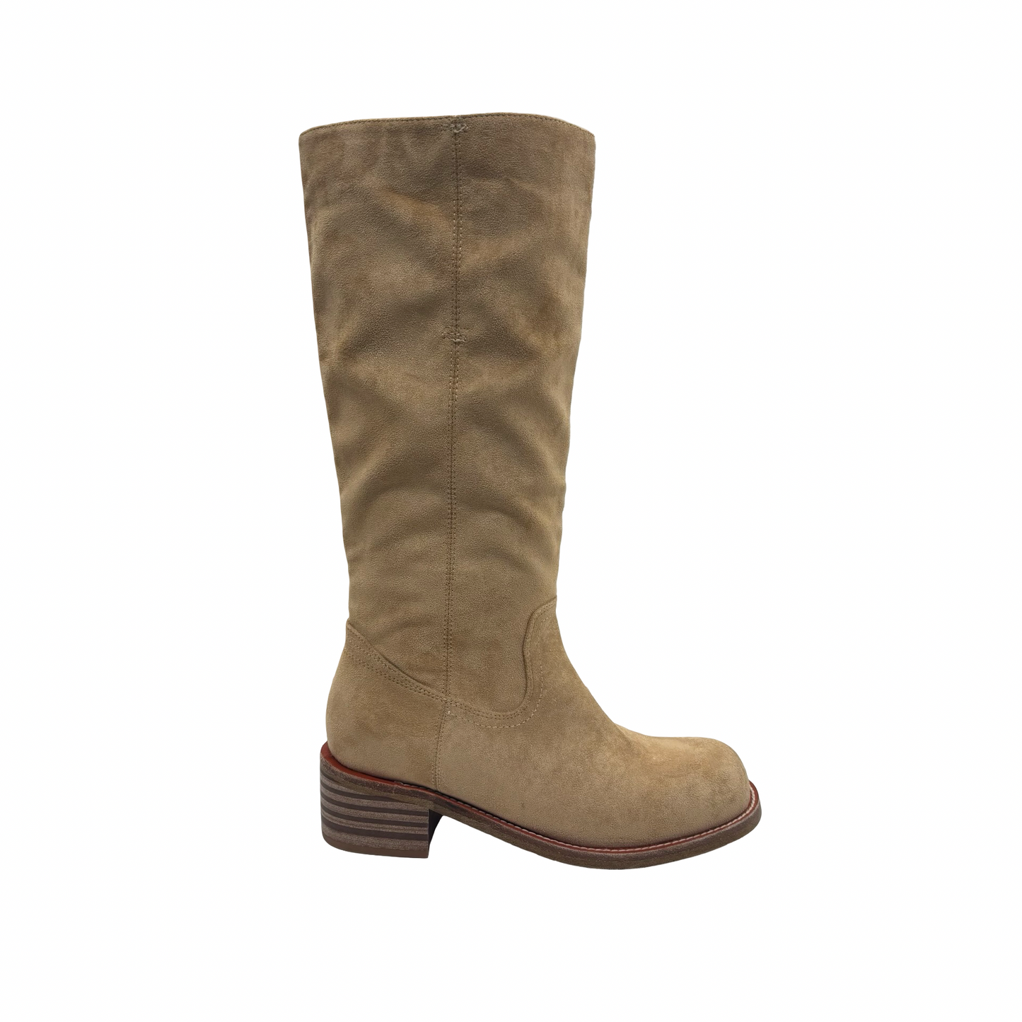 Boots Mid-Calf Heels By Clothes Mentor In Brown, Size:8