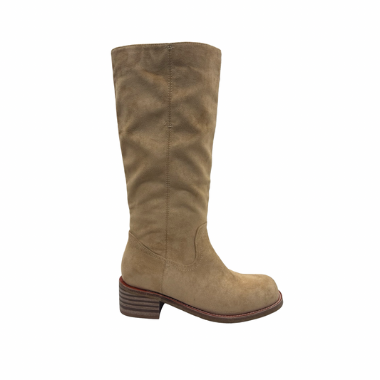 Boots Mid-Calf Heels By Clothes Mentor In Brown, Size:8