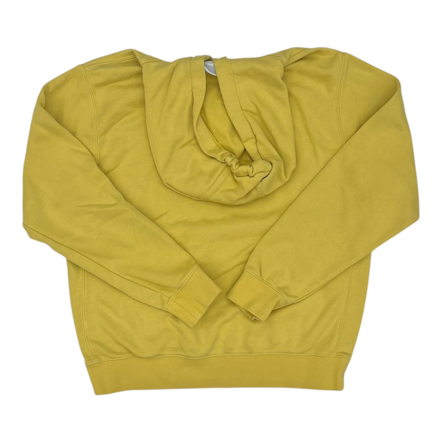 Athletic Sweatshirt Hoodie By Nike In Yellow, Size:M