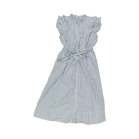 Dress Party Midi By Free Assembly In Blue & White, Size:Xl