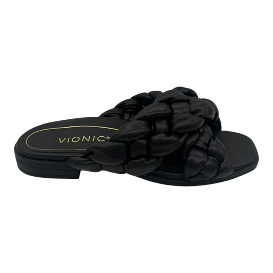 Sandals Flats By Vionic In Black, Size:6