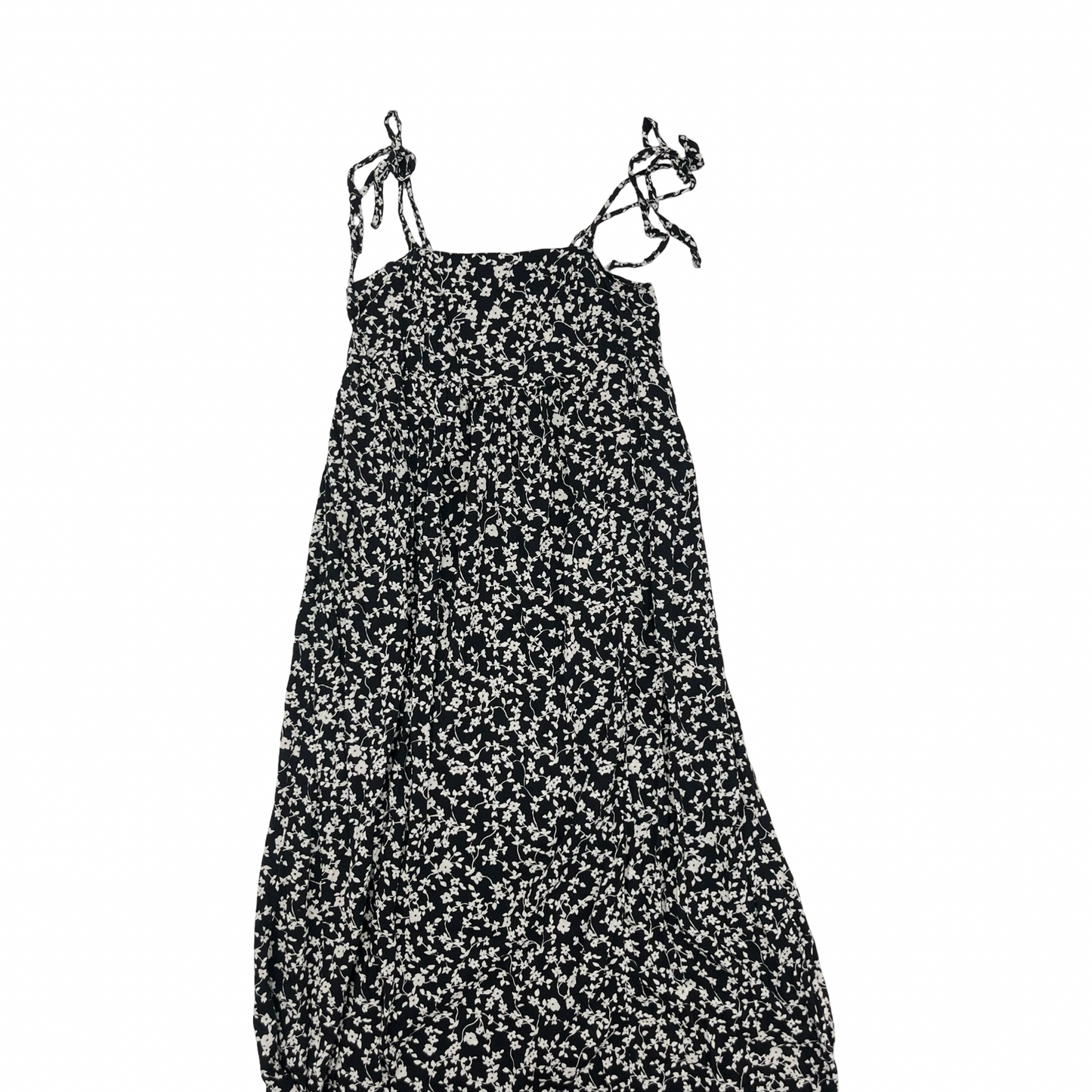 Dress Casual Midi By Old Navy In Black & Cream, Size:M