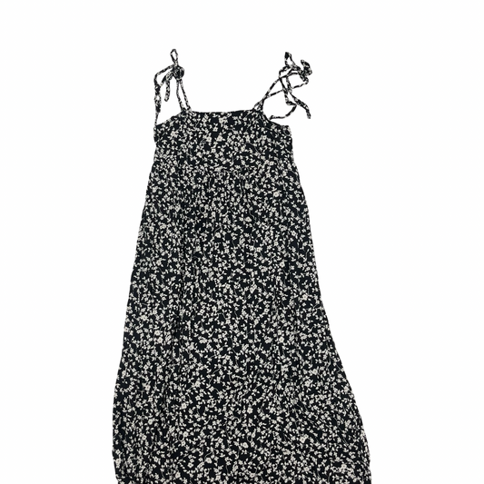 Dress Casual Midi By Old Navy In Black & Cream, Size:M