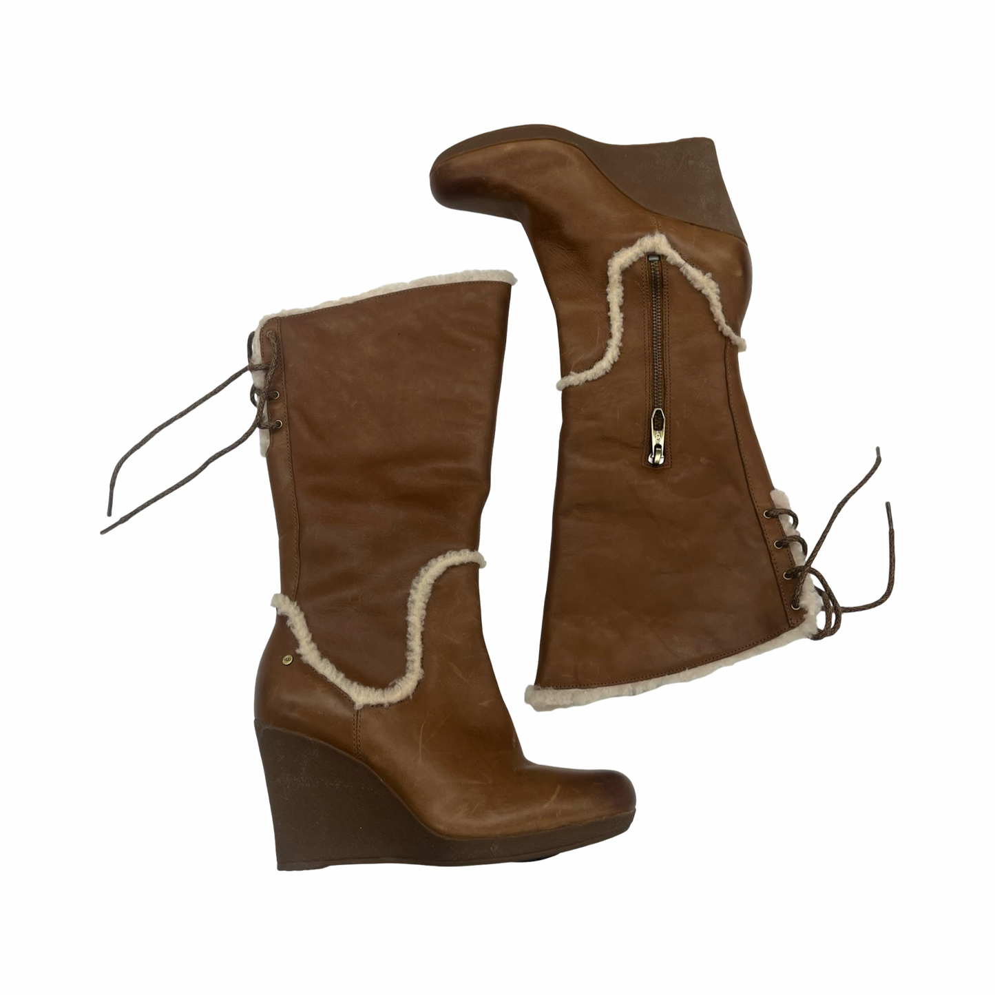 Boots Designer By Ugg In Brown, Size:7