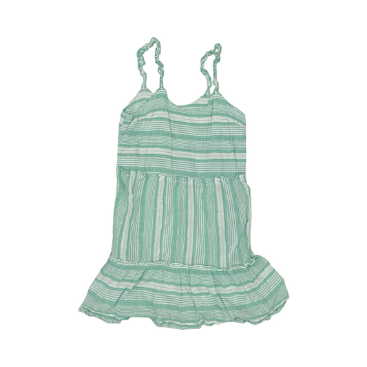 Dress Casual Short By Time And Tru In Green & White, Size:L