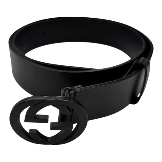Belt Luxury Designer By Gucci In Black, Size:Small