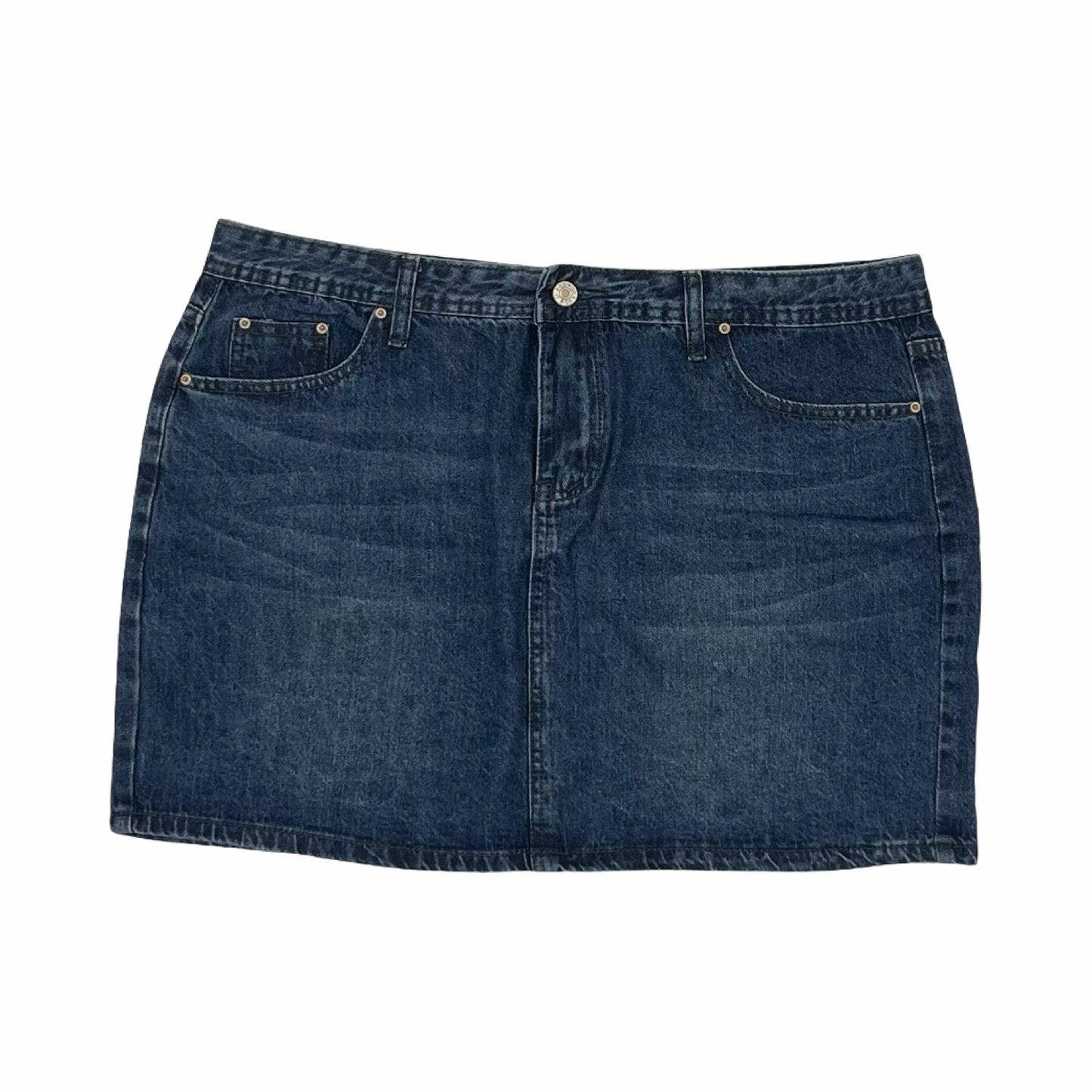 Skirt Mini & Short By Clothes Mentor In Blue Denim, Size:Xl