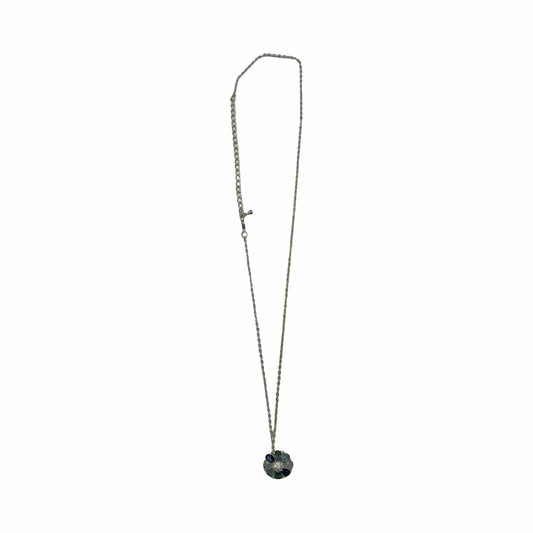 Necklace Pendant By Clothes Mentor In Blue & Silver