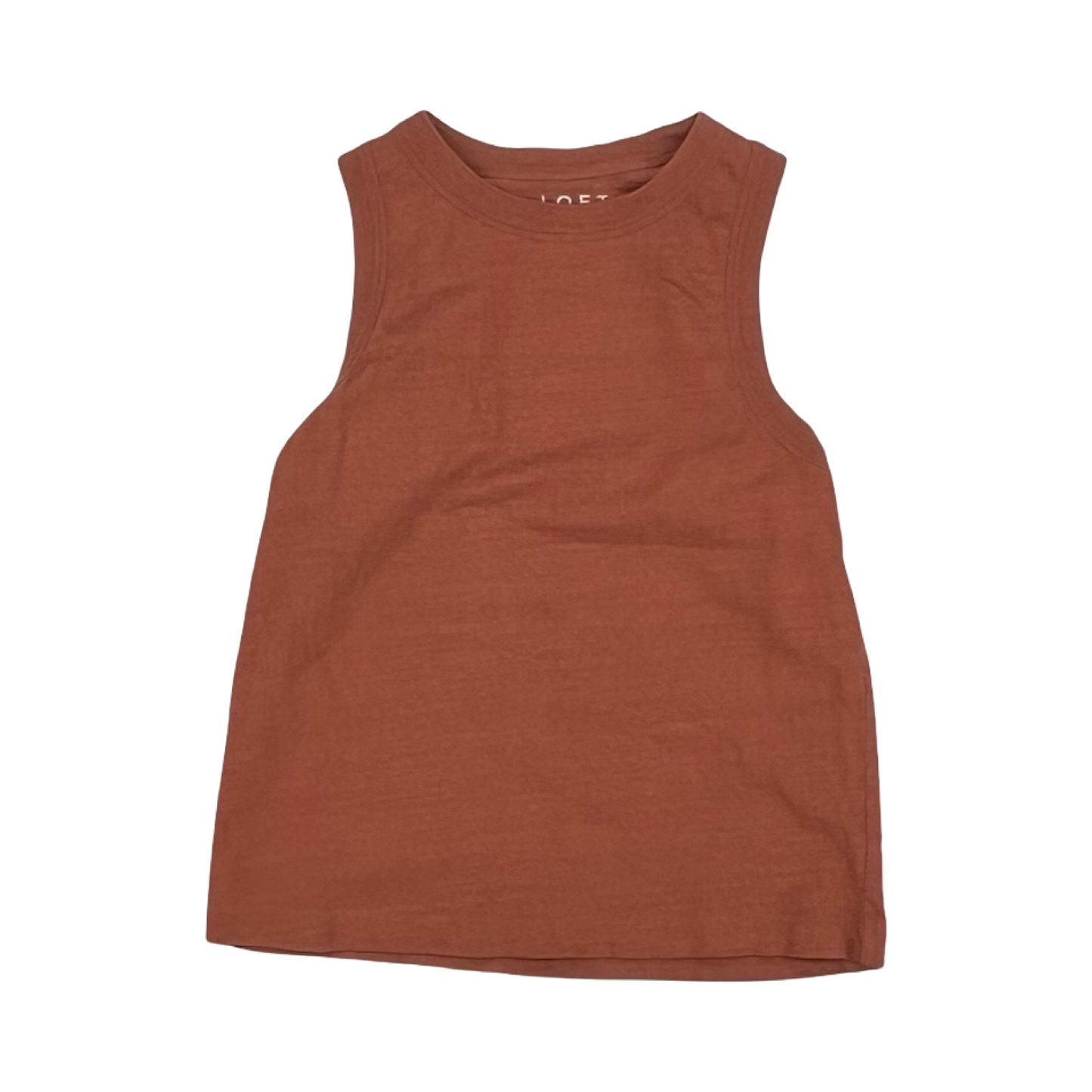 Top Sleeveless By Loft In Orange, Size:S
