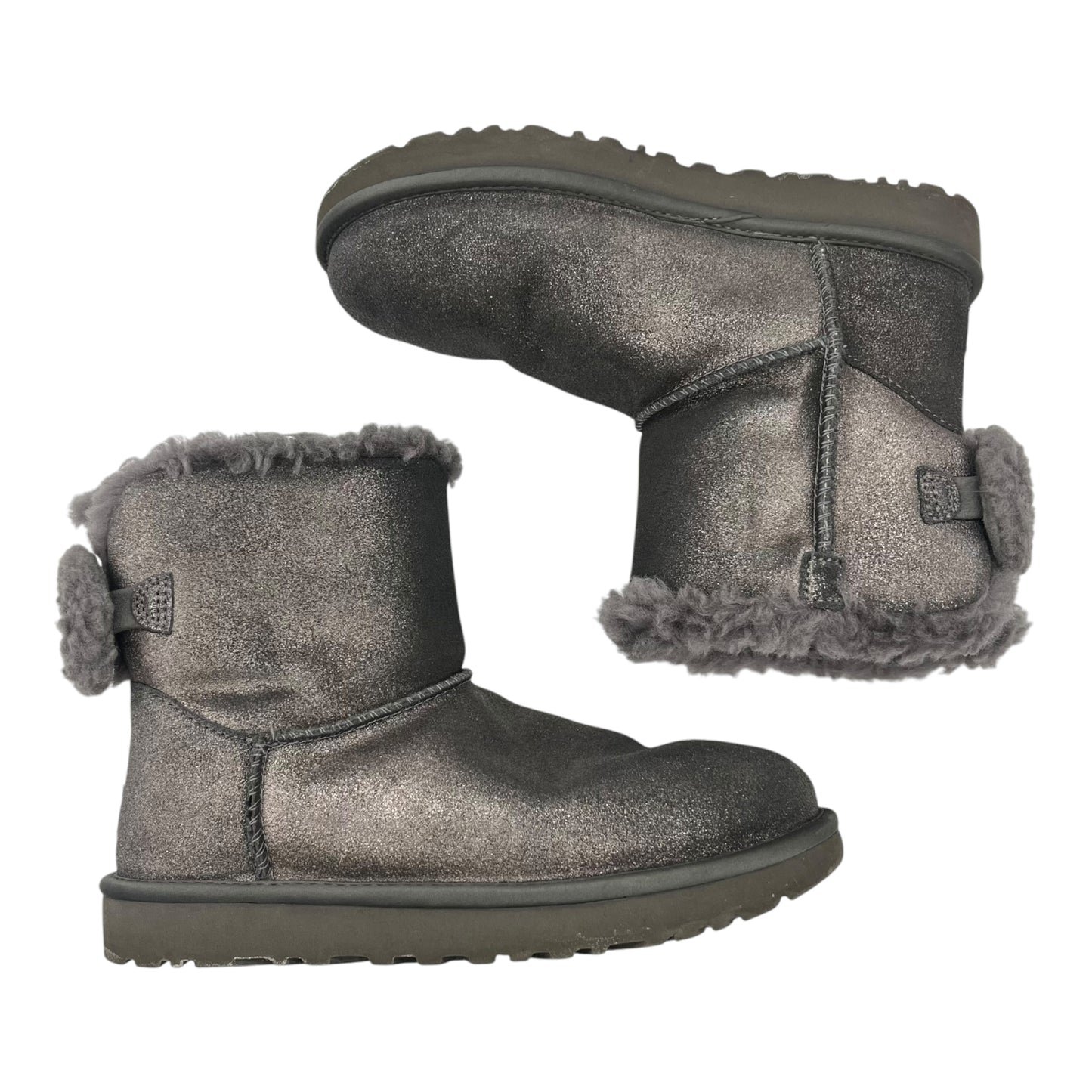 Boots Designer By Ugg In Grey, Size:6