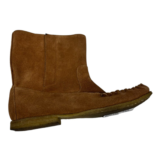 Boots Ankle Flats By J. Crew In Brown, Size:9.5