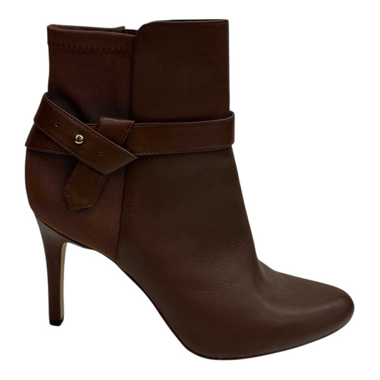 Boots Ankle Heels By White House Black Market In Brown, Size:8.5