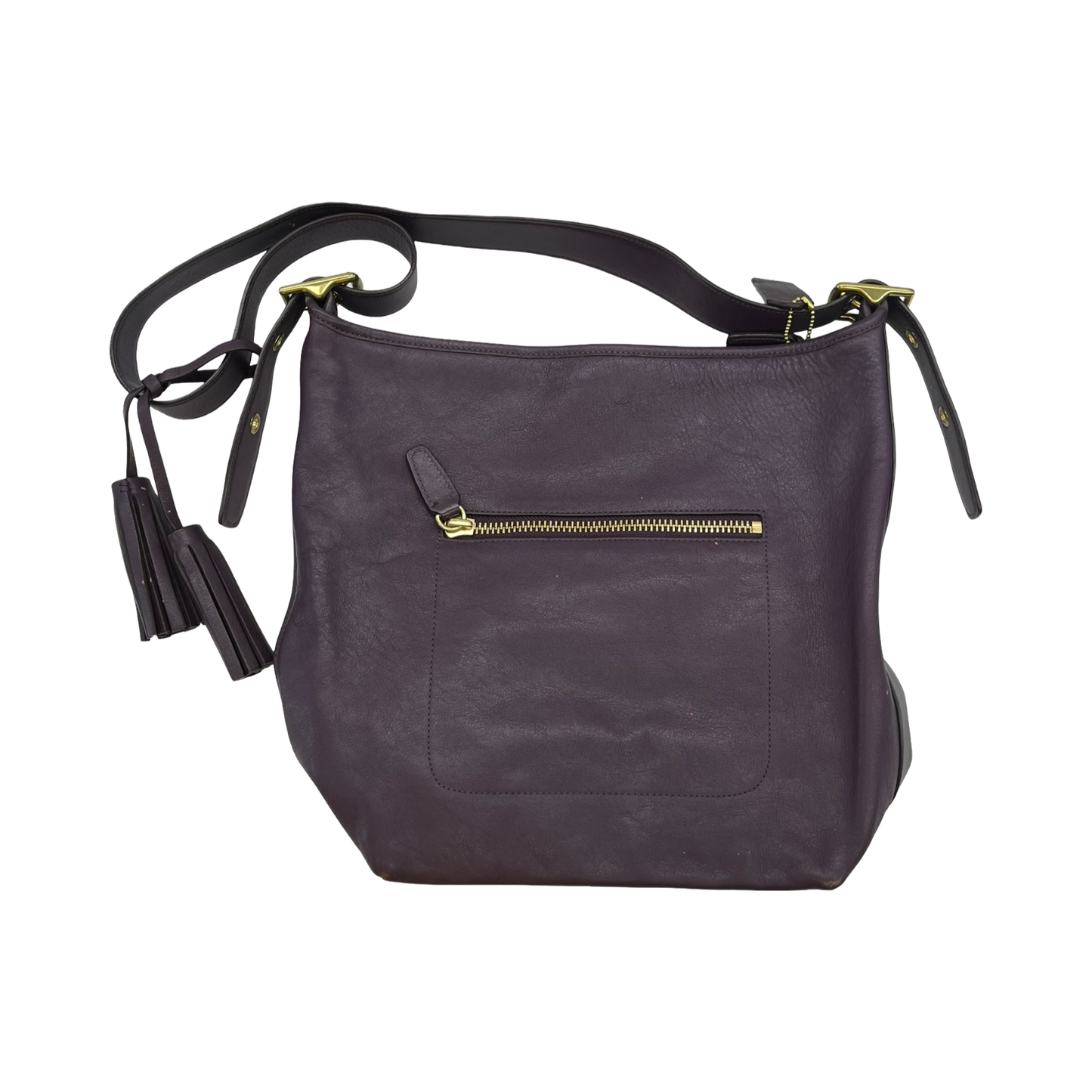 Handbag Designer By Coach In Purple, Size:Large
