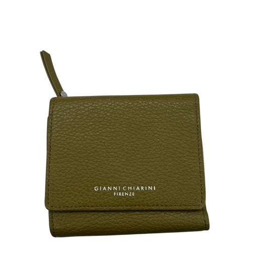 Wallet Leather By Cma In Green, Size:Medium