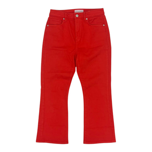 Jeans Cropped By Loft In Red Denim, Size:2