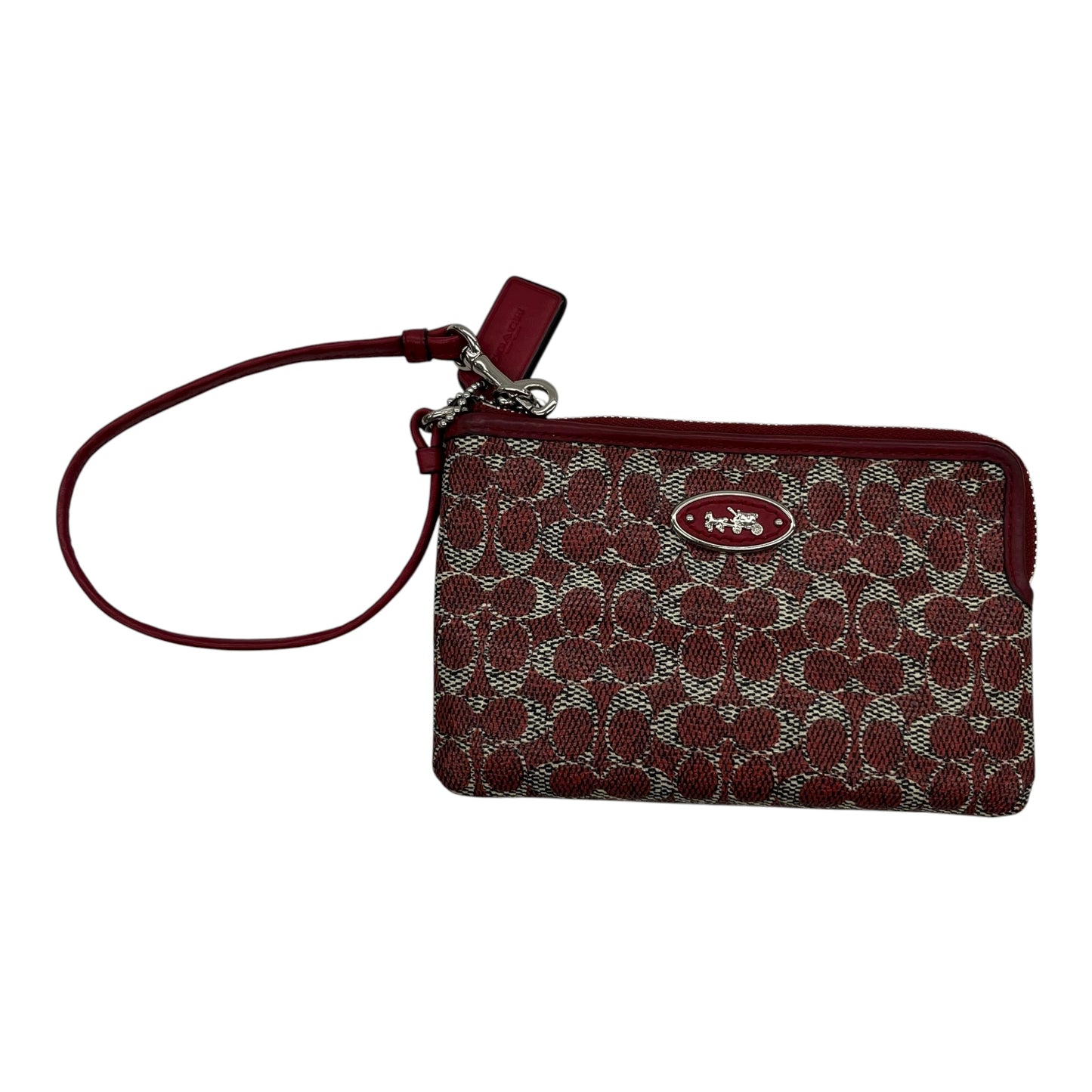 Wristlet Designer By Coach In Red, Size:Small