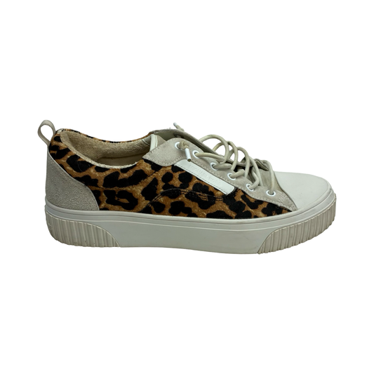 Shoes Designer By Michael Kors In Brown & Cream, Size:8.5