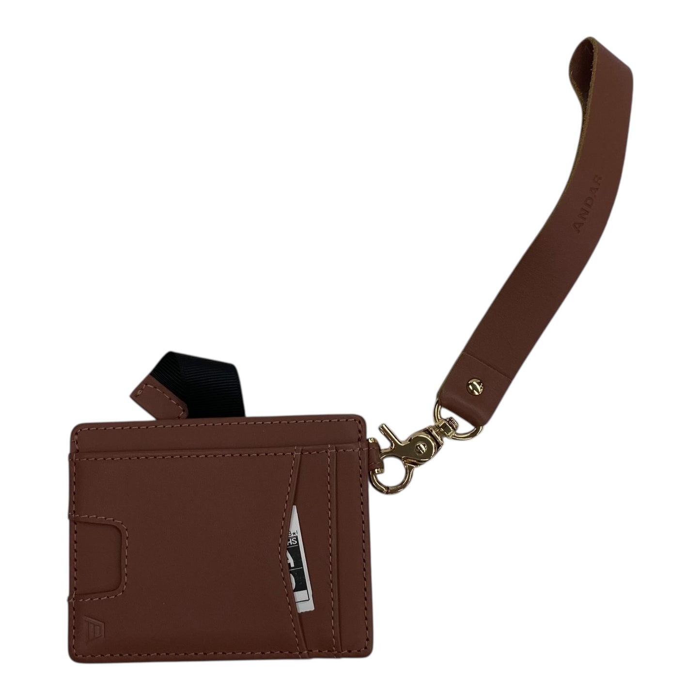 Wristlet By Clothes Mentor In Brown, Size:Small
