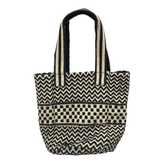 Tote Designer By Rebecca Minkoff In Black & Cream, Size:Medium