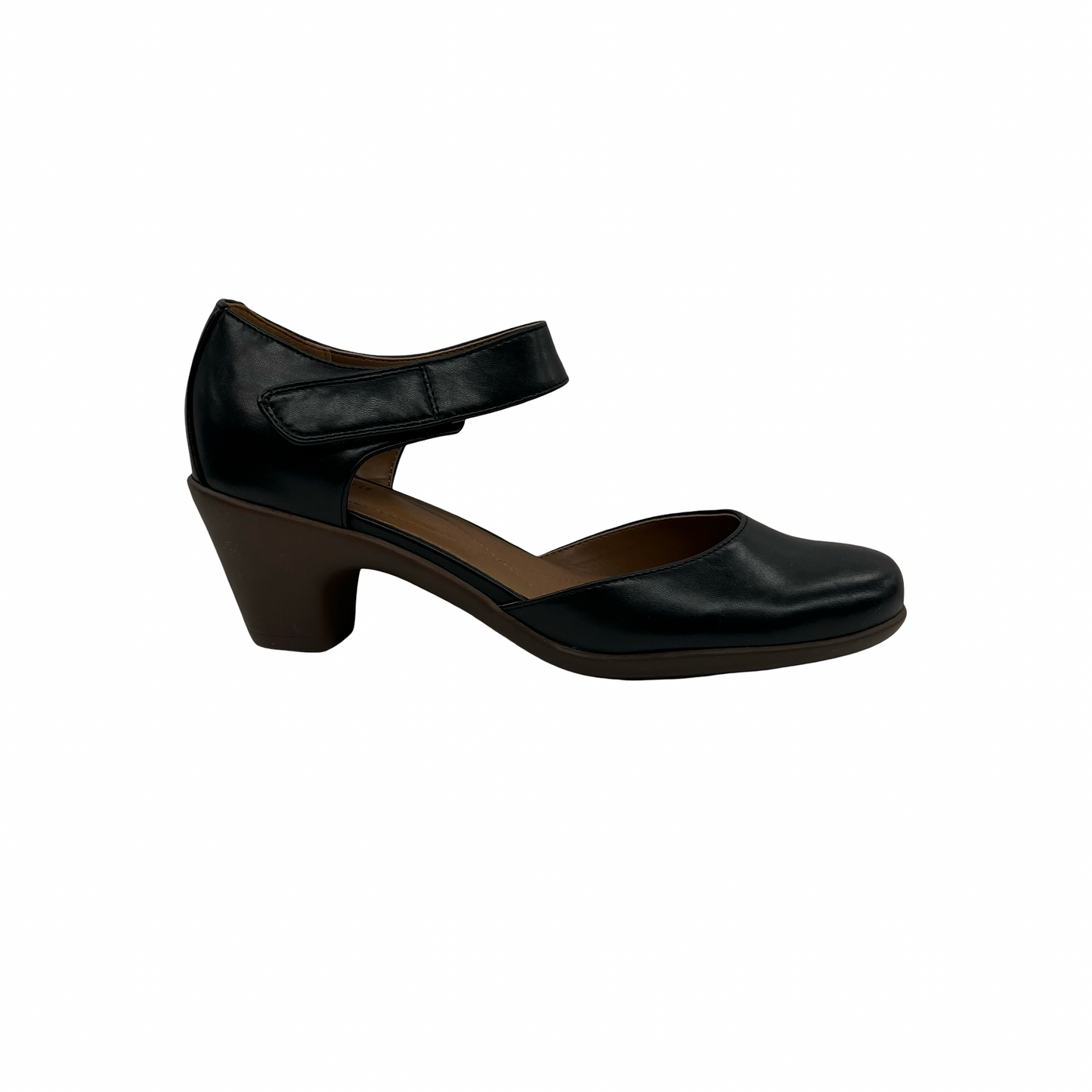 Shoes Heels Block By Easy Spirit In Black & Brown, Size:9.5