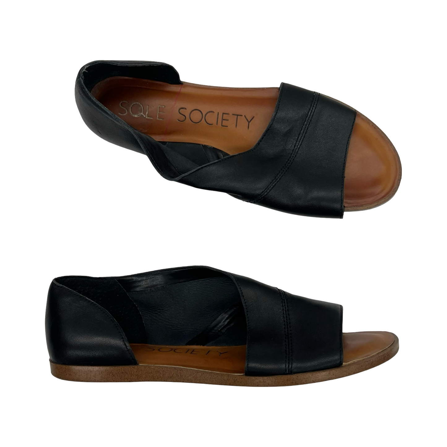 Sandals Flats By Sole Society In Black, Size:7