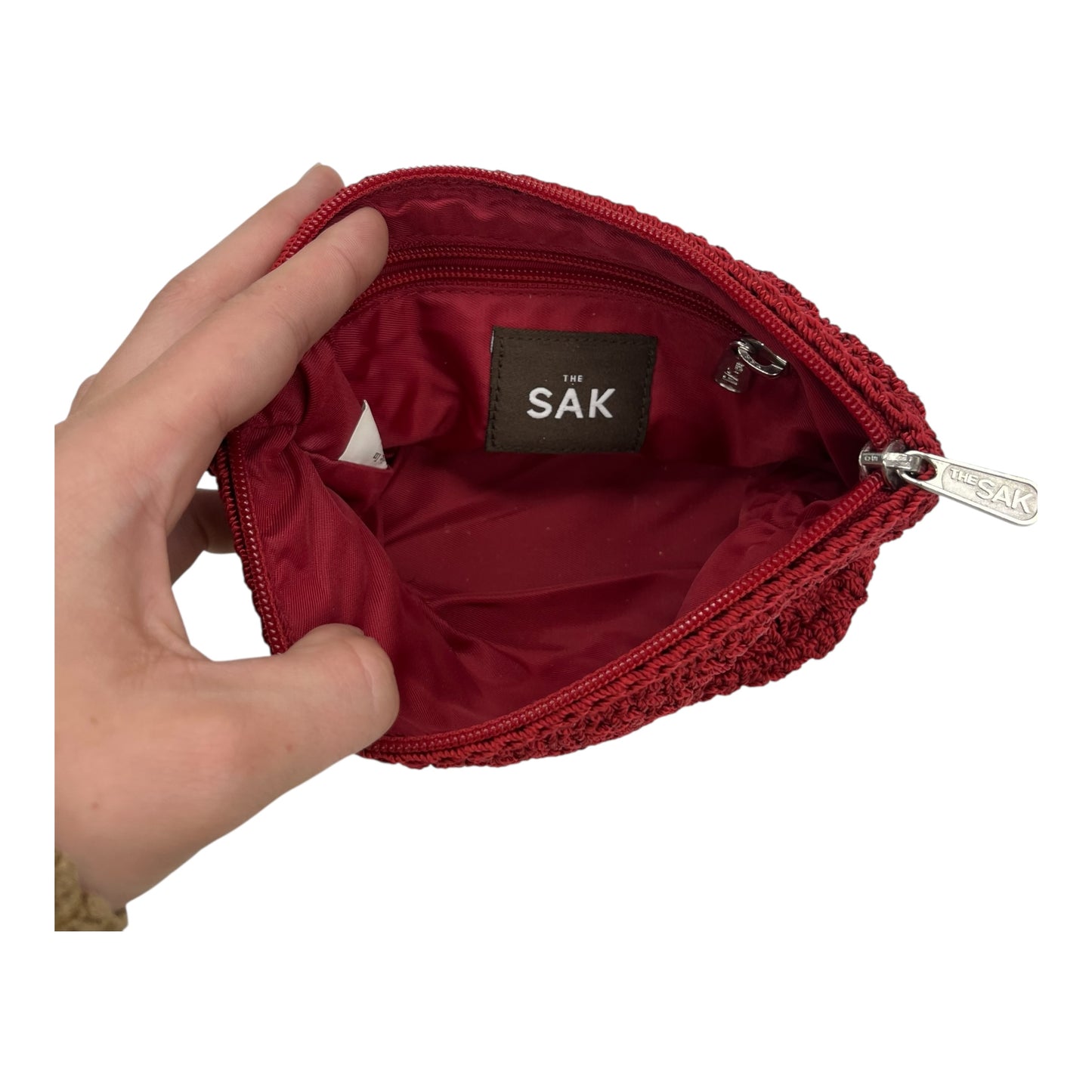 Makeup Bag By The Sak In Red, Size:Small