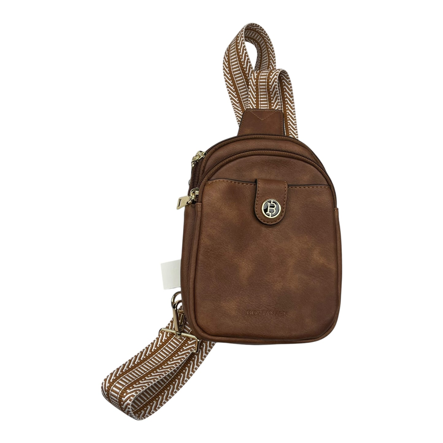 Crossbody By Clothes Mentor In Brown, Size:Small