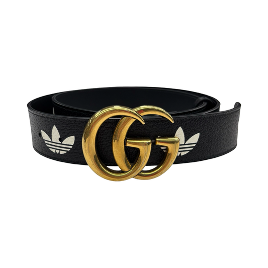 Belt Luxury Designer By Gucci In Black & Gold