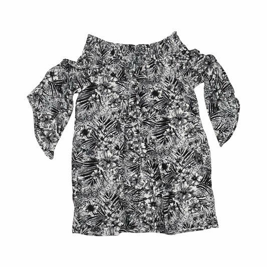 Swimwear Cover-Up By Clothes Mentor In Black & White, Size:M