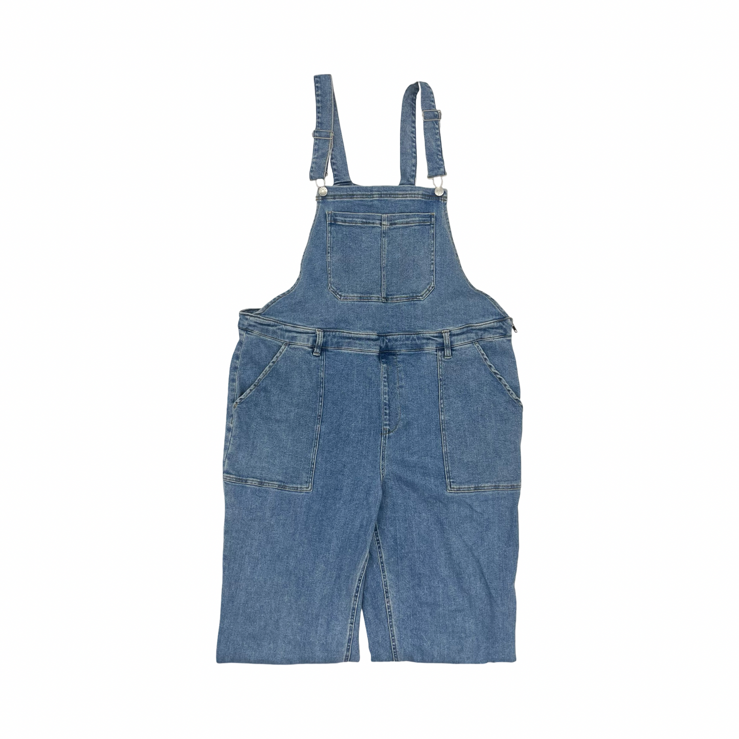 Overalls By Ava & Viv In Blue Denim, Size:20