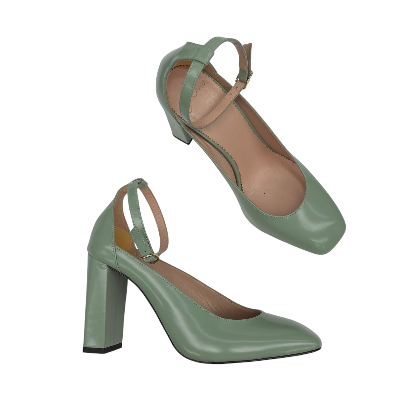 Shoes Heels Block By J. Crew In Green, Size:9