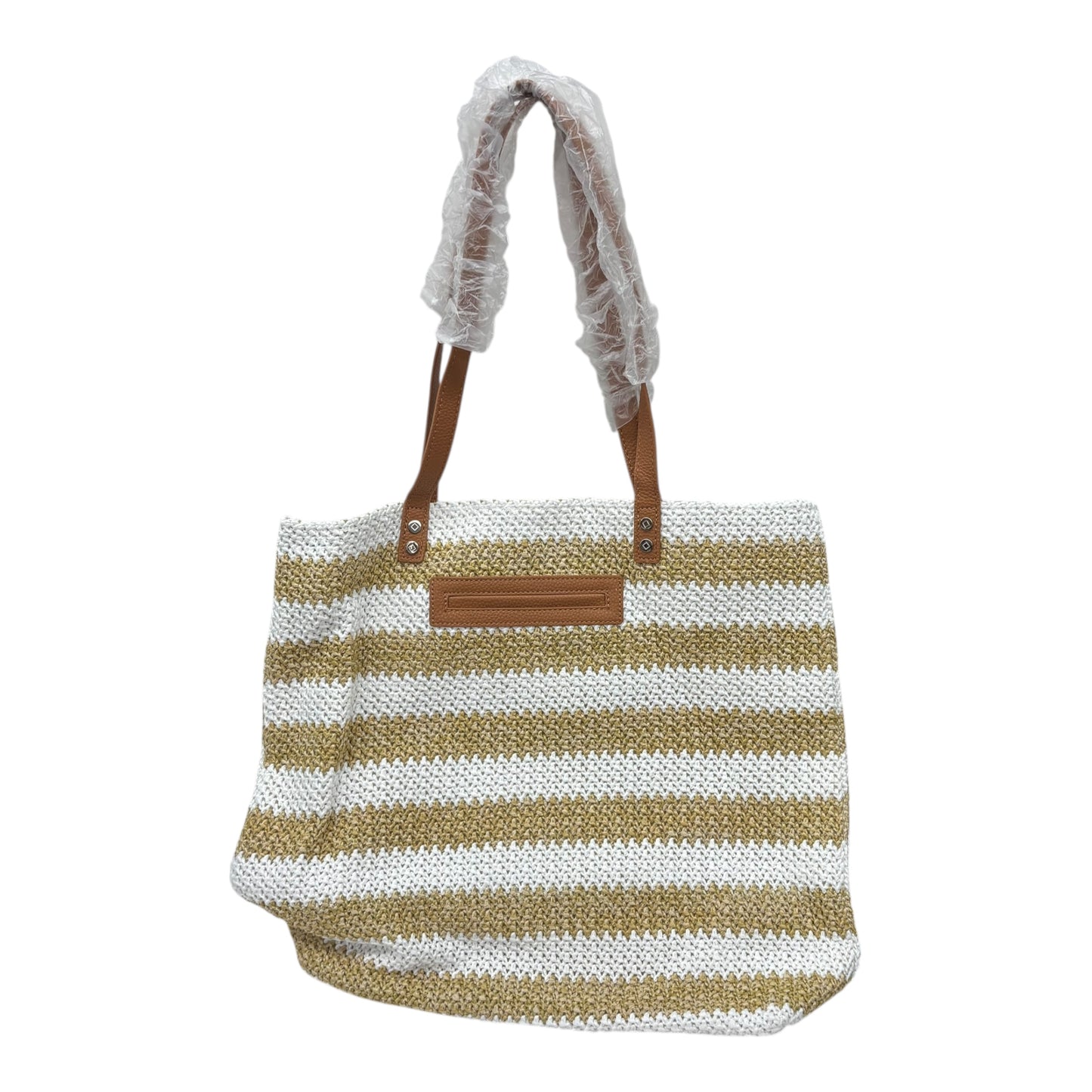 Tote By Thirty One In Cream & Tan, Size:Large