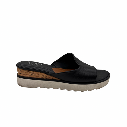 Sandals Heels Wedge By Franco Sarto In Black, Size:8
