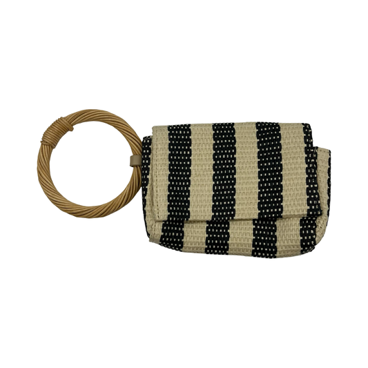 Wristlet By A New Day In Black & Cream, Size:Small