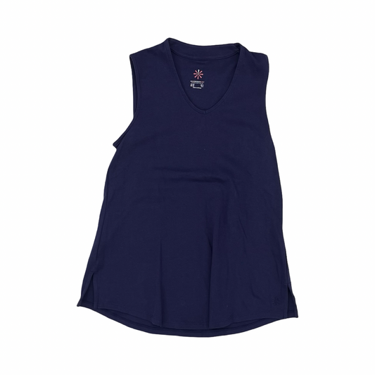 Top Sleeveless By Isaac Mizrahi Live Qvc In Navy, Size:Xs
