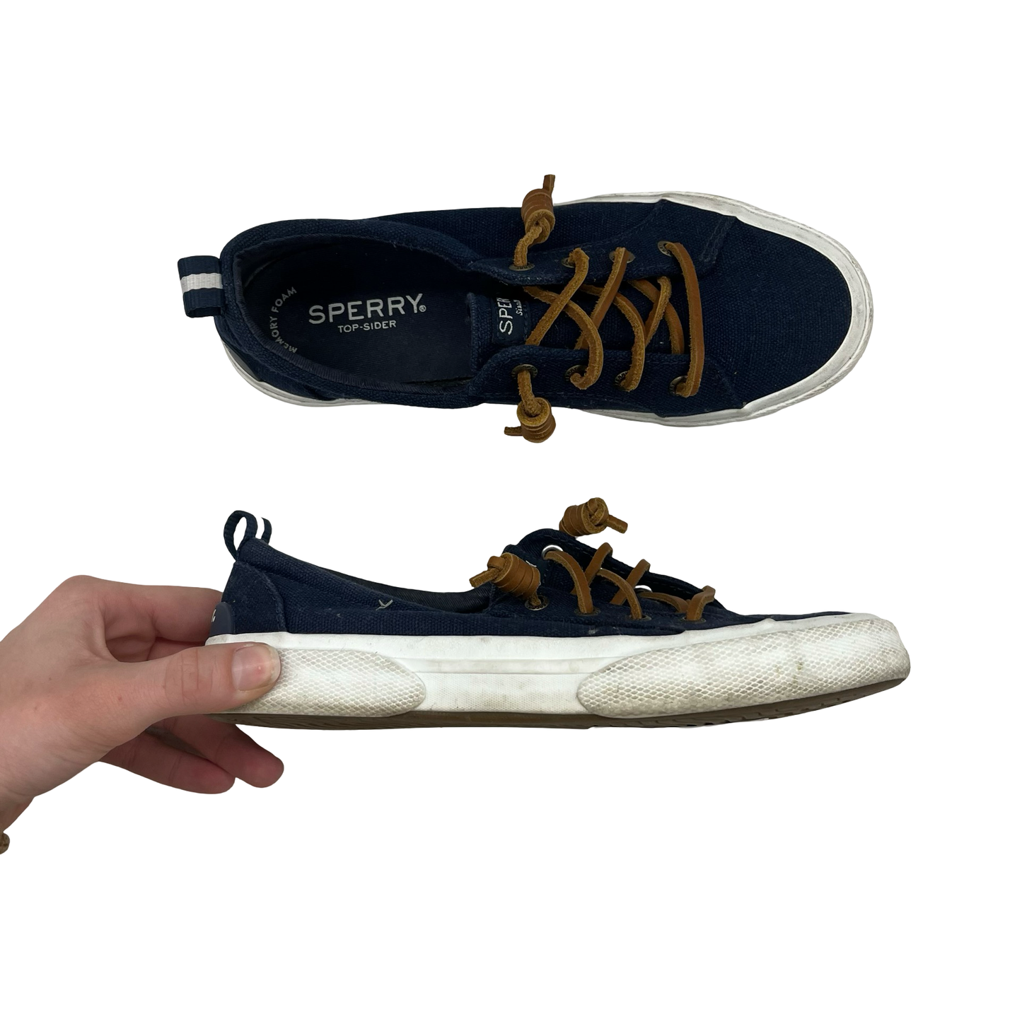 Shoes Flats By Sperry In Navy, Size:6.5