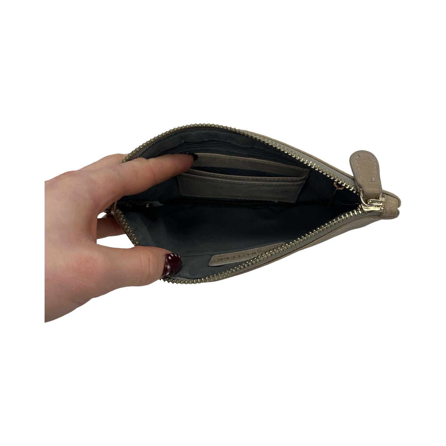 Wristlet By Clothes Mentor In Tan, Size:Medium