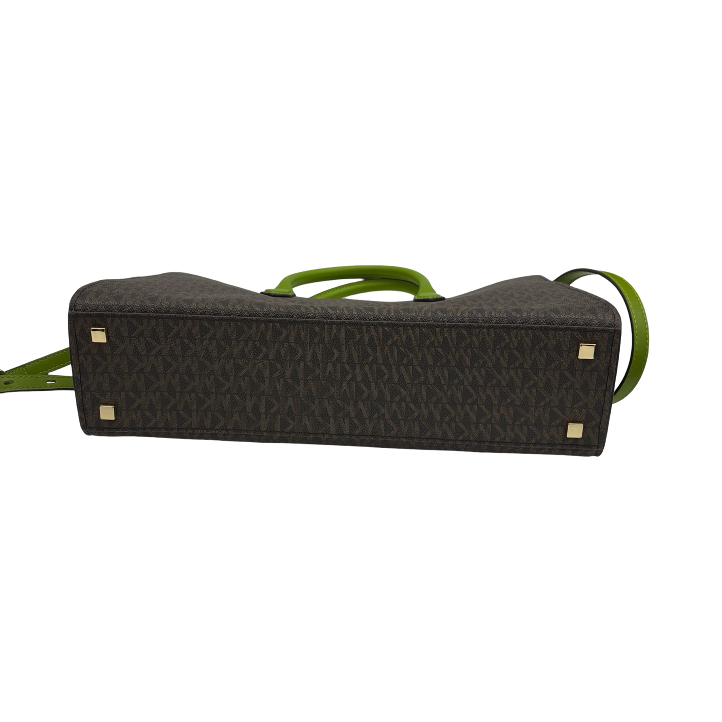 Crossbody Designer By Michael Kors In Brown & Green, Size:Medium