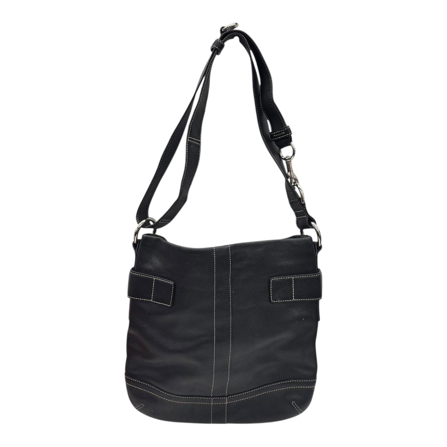 Handbag Designer By Coach In Black, Size:Medium