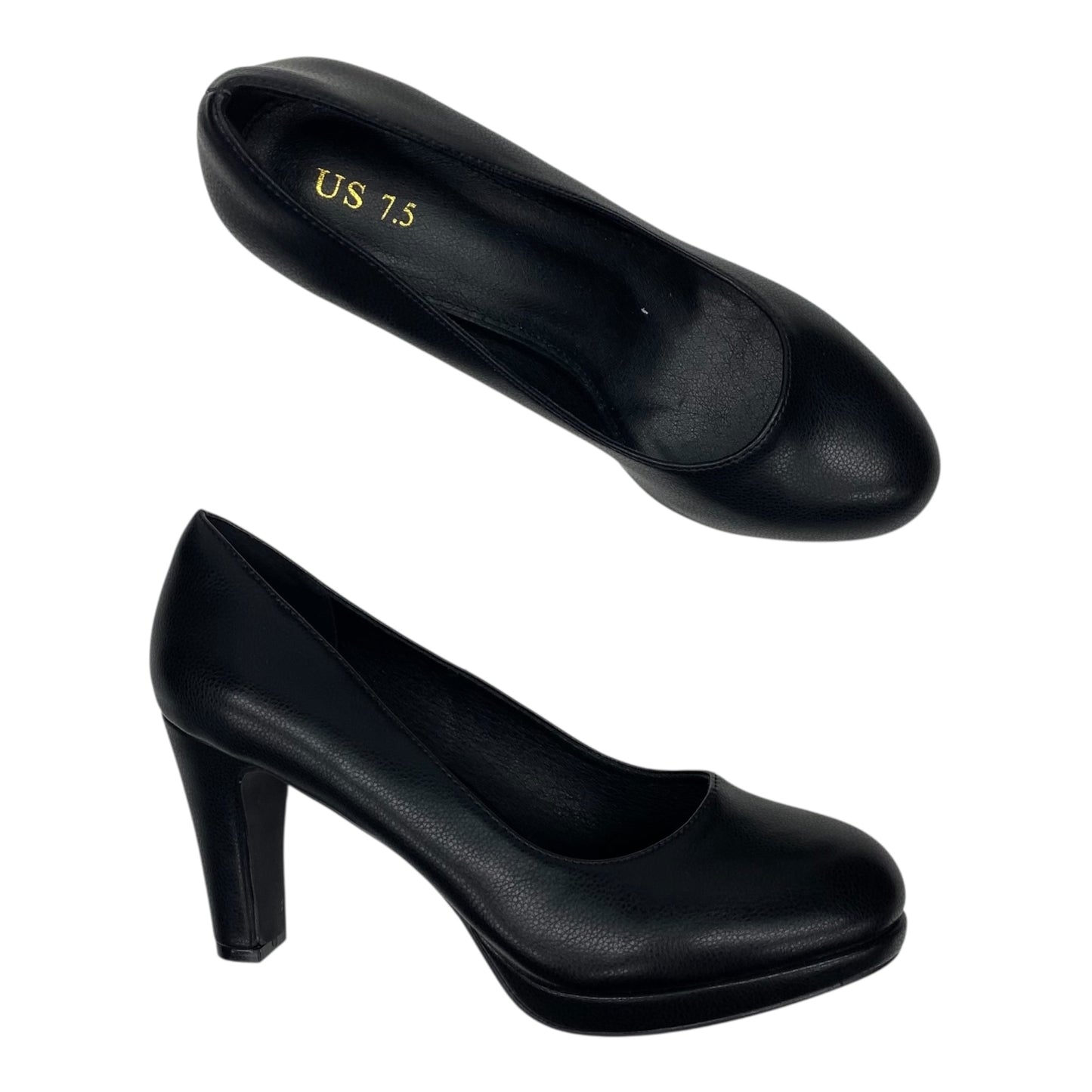 Shoes Heels Block By Clothes Mentor In Black, Size:7.5